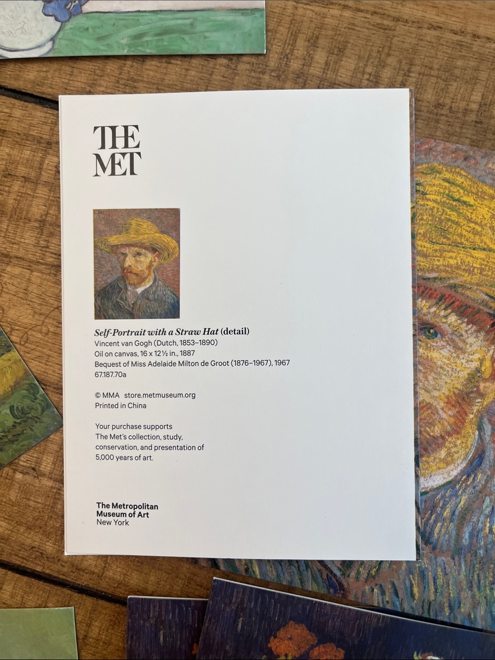 Van Gogh Notecards - Multi-Color Art Note Card Set - Picture 4 of 7